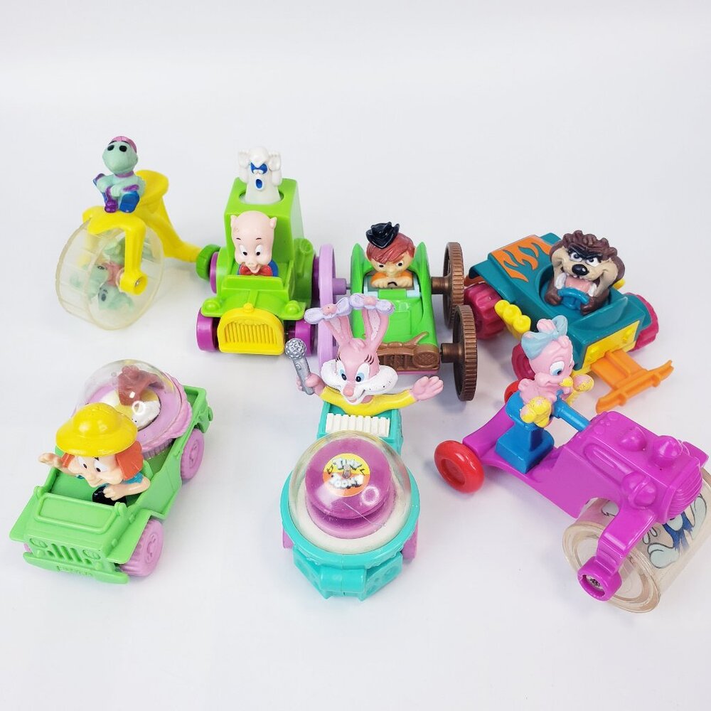 Vintage 1991 McDonalds Happy Meal Tiny Tunes Car lot Of 7